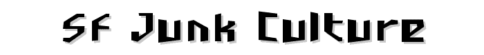 SF Junk Culture font